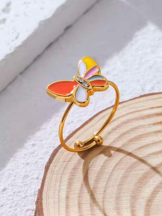 Butterly Bliss Enamel Ring