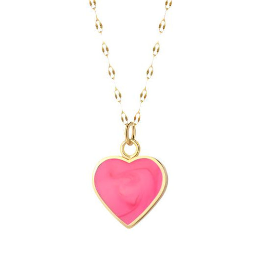 Blushing Heart Necklace