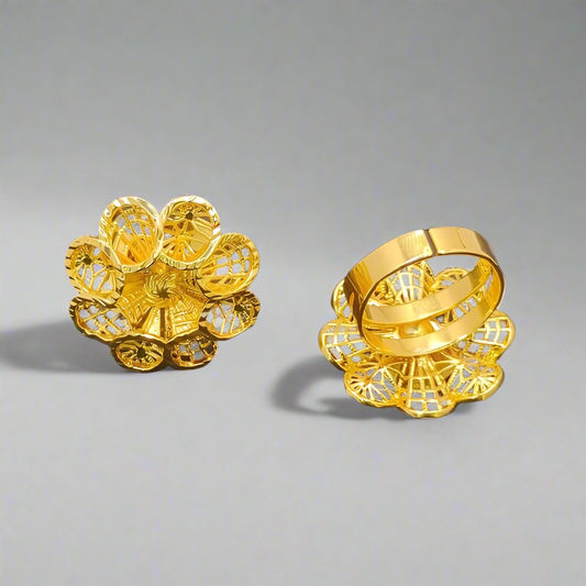 Golden Flower Ring